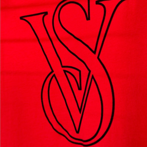 Victoria’s Secret Red Oversized Sleep Tee VS Logo XXL - Picture 5 of 8